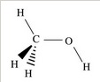 Methyl alcohol chemical structure
