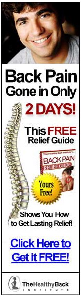 low back pain gone